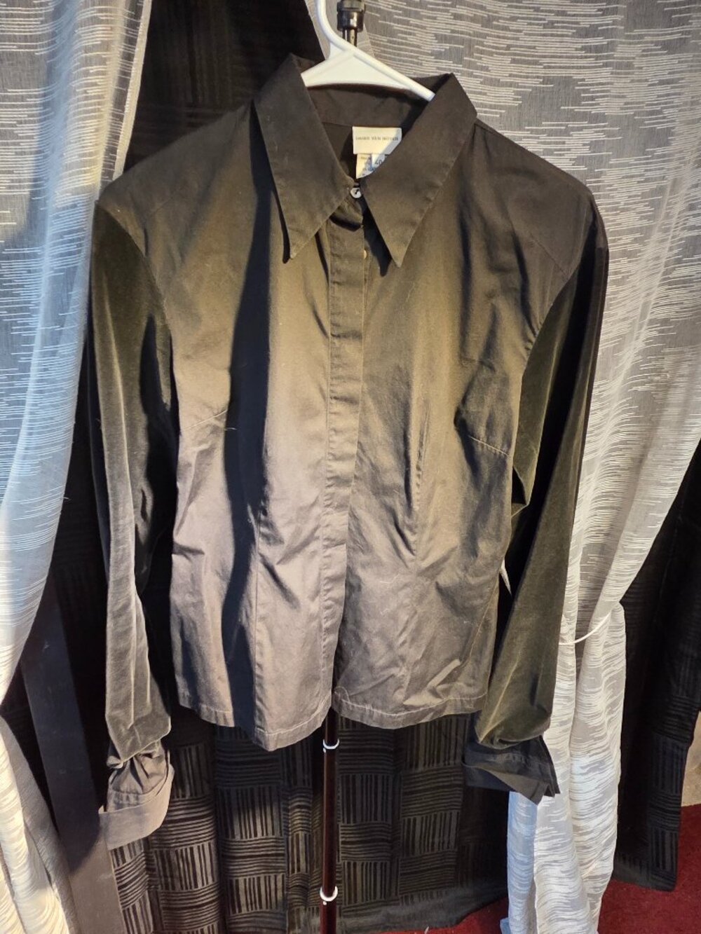 90's Vintage Dries Van Noten Veelours Blouse Size 40 (L)